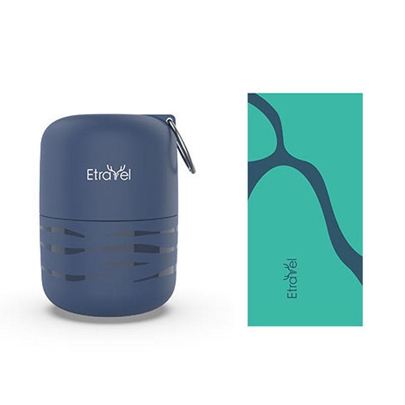 Double-Sided Fleece Bath Towel – Quick-Drying Small Navy PRL-3026962060DBT