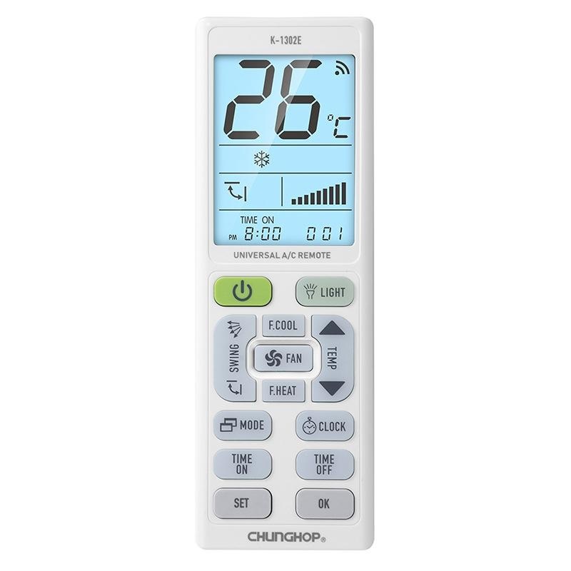 Universal Air Conditioner Remote Control With Large Screen And Night Light PRL-26263060DBT