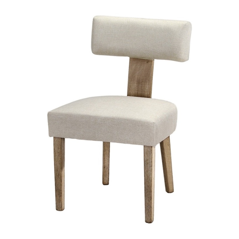 Artiss Dining Chairs Set of 4 Linen Fabric Wooden Beige UPHO-C-DIN-02-FA-BGX4