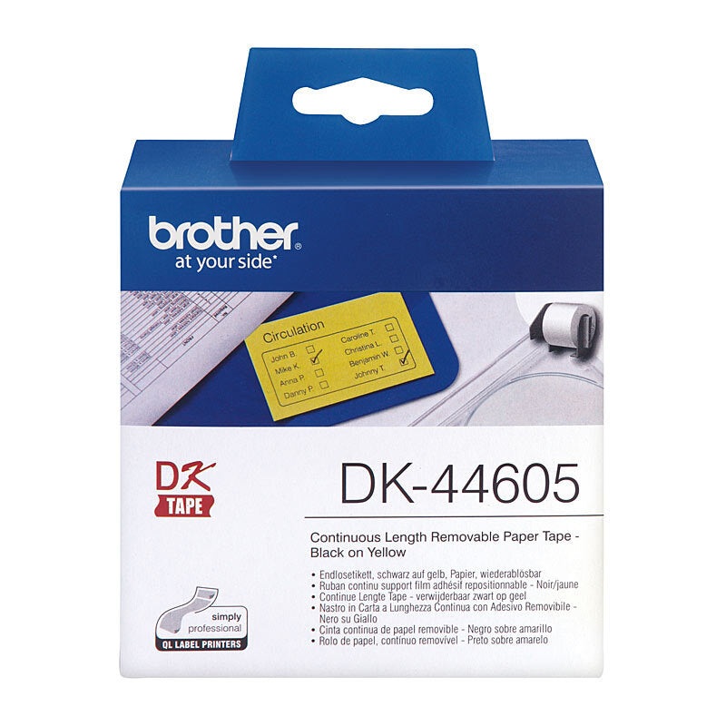 Brother DK44605 Yellow Roll DS-BDK44605