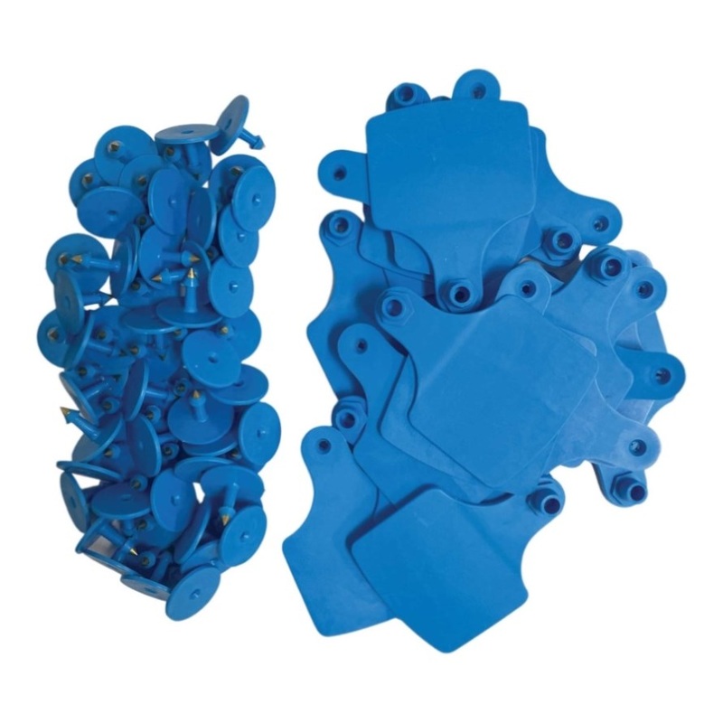 100x Cattle Ear Tags Set – 7.5x10cm XL Blue Blank Pig Cow Sheep Livestock Label V238-SUPDZ-39977825435728
