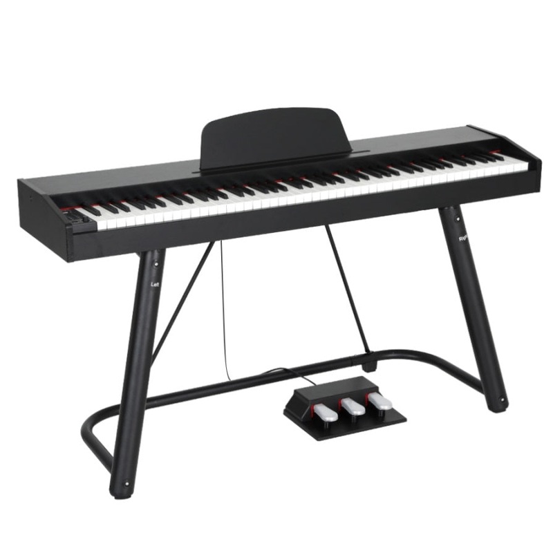 Alpha 88 Keys Electronic Piano Keyboard Digital Electric w/ Stand Semi-Weighted EK-WP-88-BK