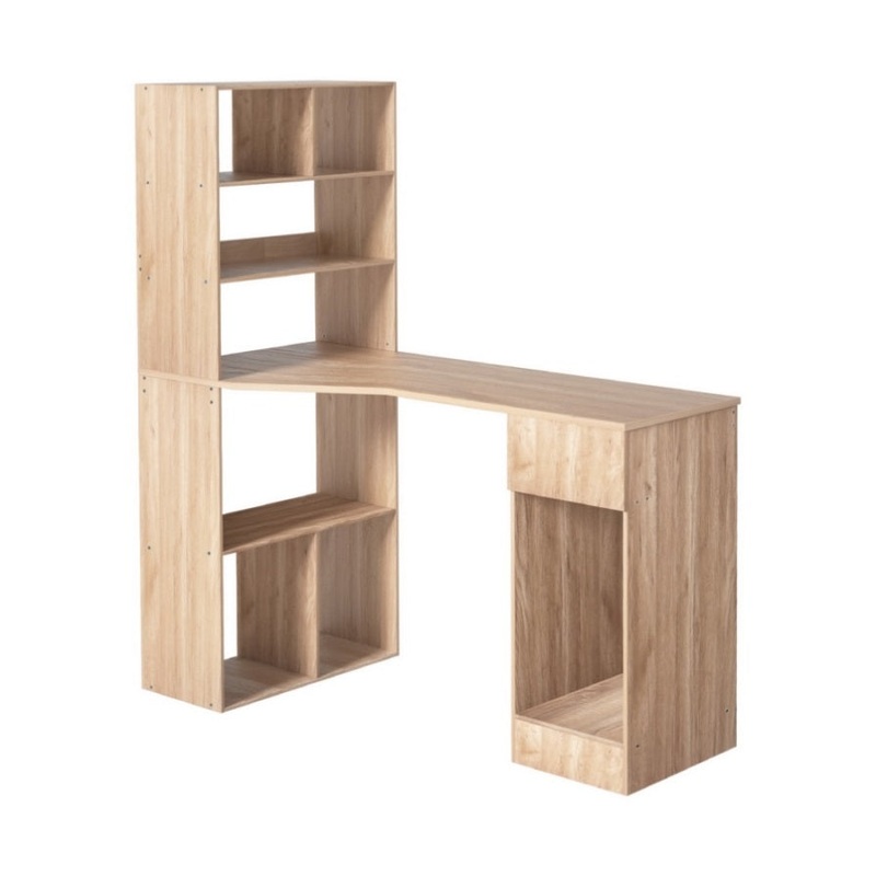 Artiss Computer Desk Bookshelf Drawer Cabinet Oak 120CM FURNI-B-WM120-WD-AB