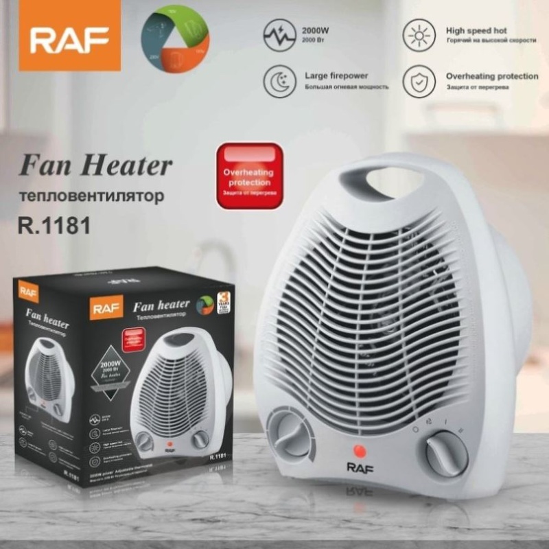 Electric Fan Heater  Powerful & Safe Heating Overheating Protection V612-RAF_HEATER2