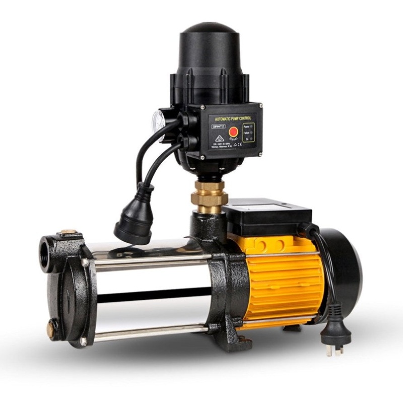 Giantz Garden Water Pump High Pressure 2000W 4-Stage Tank Irrigation Black PUMP-ST4-20-OG-TPC