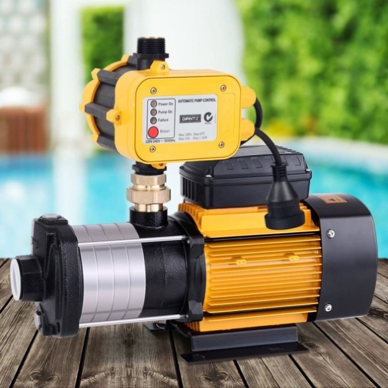 Giantz Garden Water Pump High Pressure 2000W 5-Stage Tank Irrigation Yellow PUMP-ST5-SS-OG-YEL