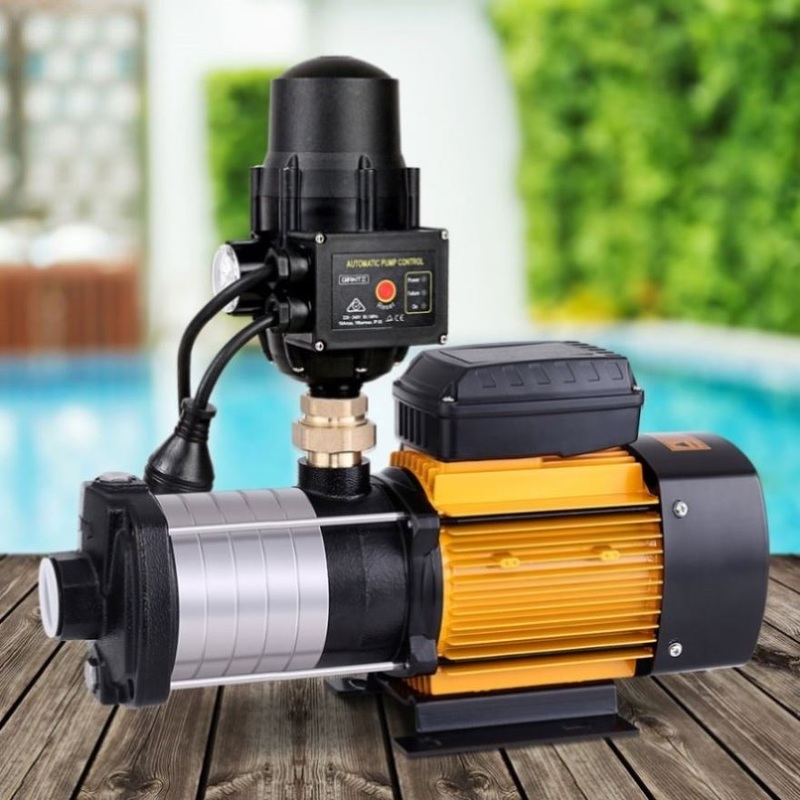 Giantz Garden Water Pump High Pressure 2500W 6-Stage Tank Irrigation Black PUMP-ST6-SS-OG-TPC