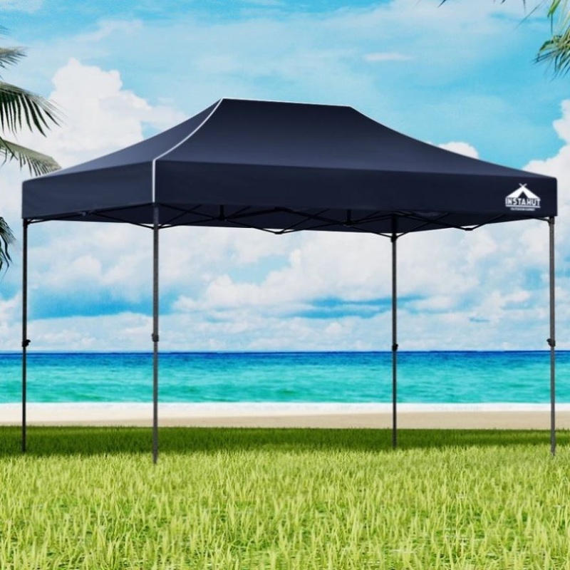 Instahut Gazebo Pop Up 3×4.5m w/Base Podx4 Marquee Folding Outdoor Wedding Camping Tent Shade Canopy GAZEBO-T-3X45-F-NA-BASE