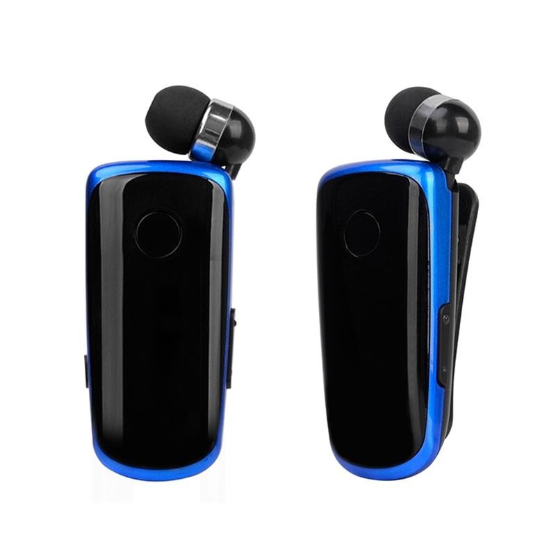 Wireless Bluetooth In-Ear Earphone With Vibrating Alert And Hands-Free Clip – Blue PRL-30878300AYS