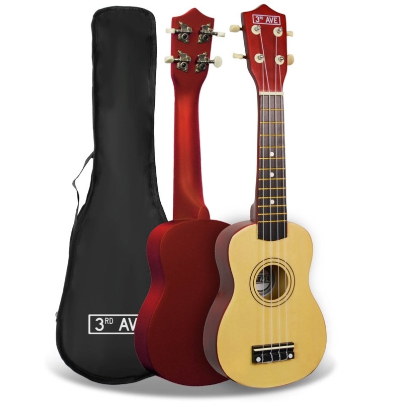 3rd Avenue Soprano Ukulele – Natural V398-NM-STX40N