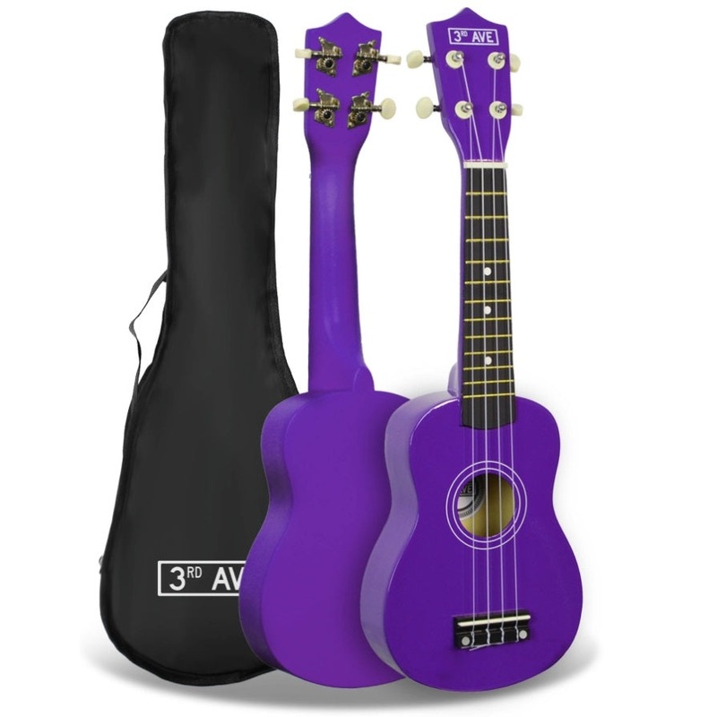 3rd Avenue Soprano Ukulele – Purple V398-NM-STX40PU