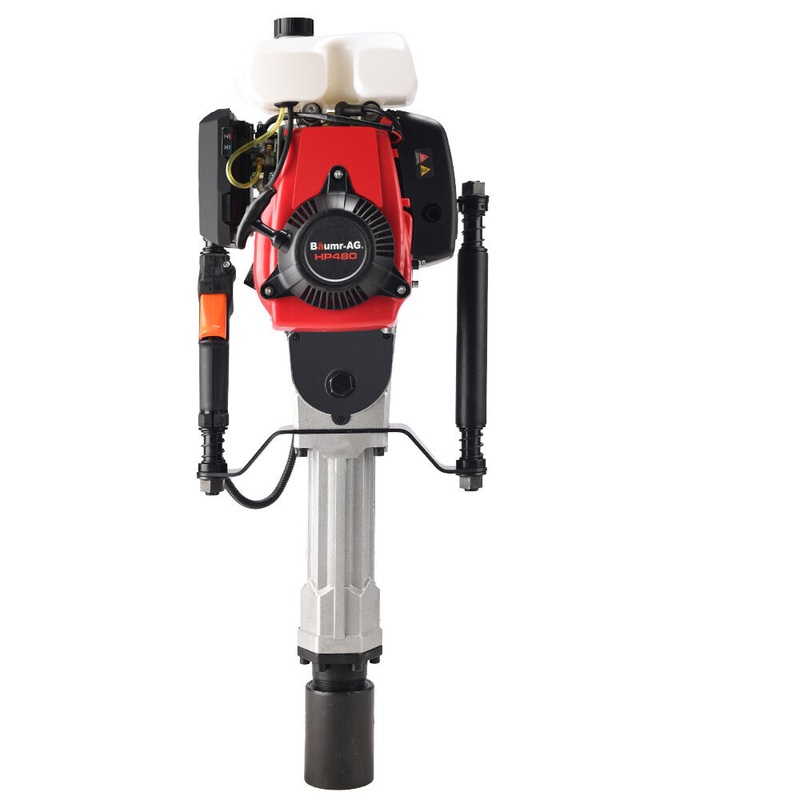 BAUMR-AG HP480 55cc 4-Stroke Petrol Post Driver, with 2 Piling Socket Sleeves V219-PTDPTRBM480A