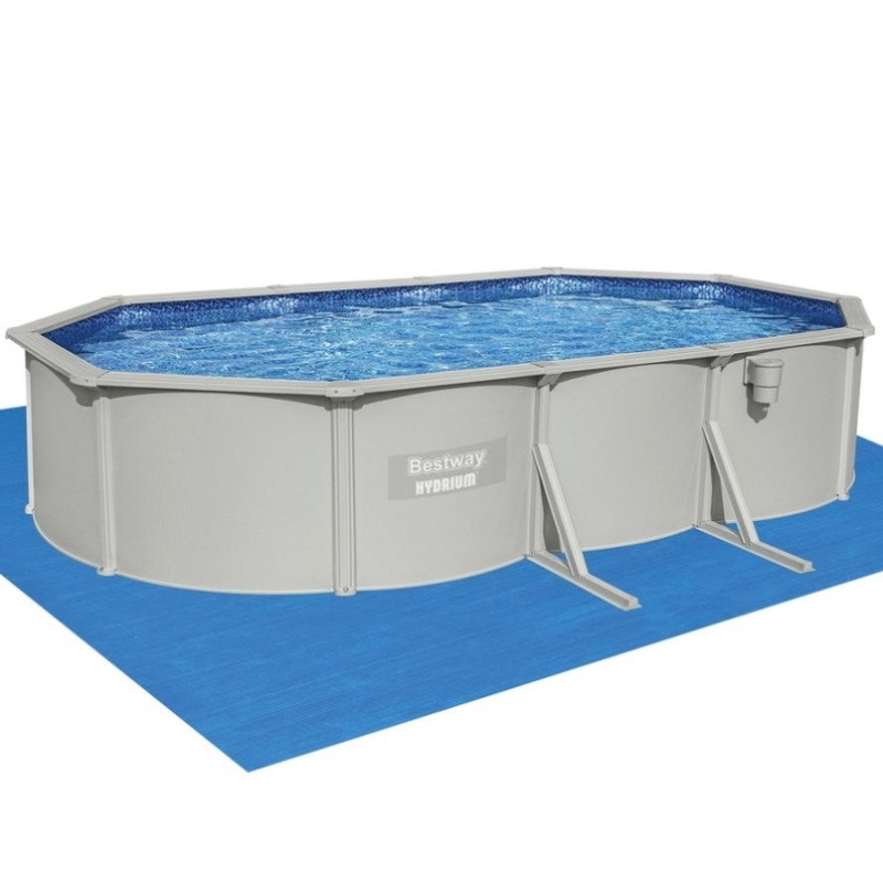 Bestway Swimming Pool 610 x 366cm Steel Frame Round Pool Set w/ Filter Ladder BW-POOL-OV-610-56370