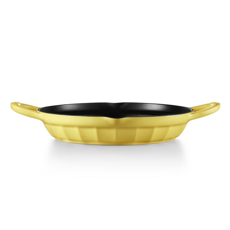 BUYDEEM CP553 Enameled Cast Iron Grill Pan V943-CP553-YELLOW