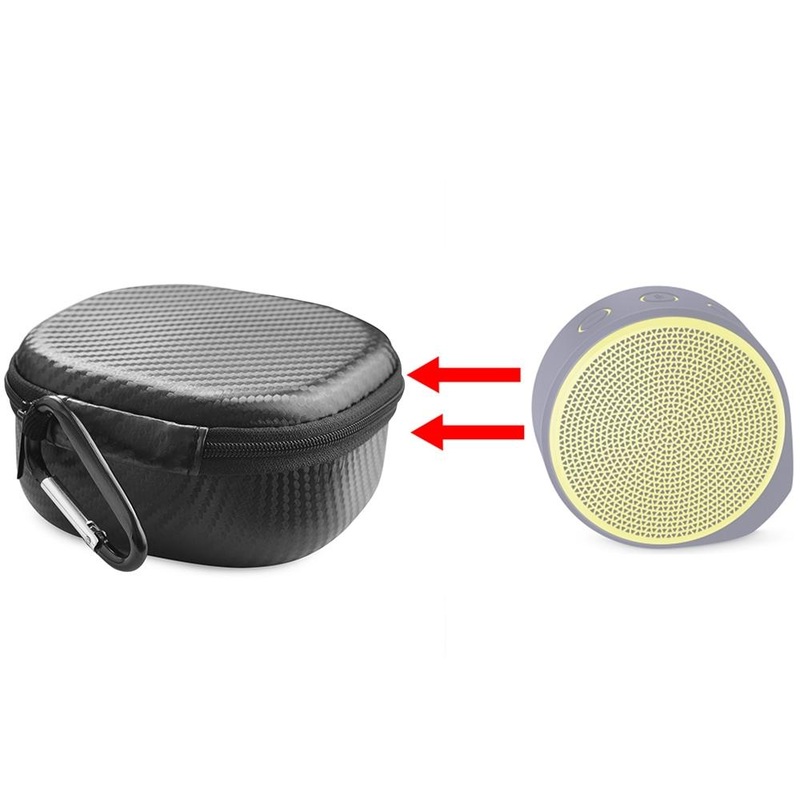 Carbon Fiber Protective Bag For Logitech X100 Bluetooth Speaker PRL-1285G7PI