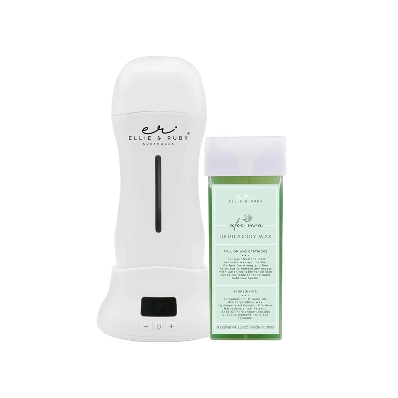 Ellie & Ruby 100ml Digital Wax Warmer + 100ml Aloe Vera Cartridge Pack V238-SUPDZ-41080419680336
