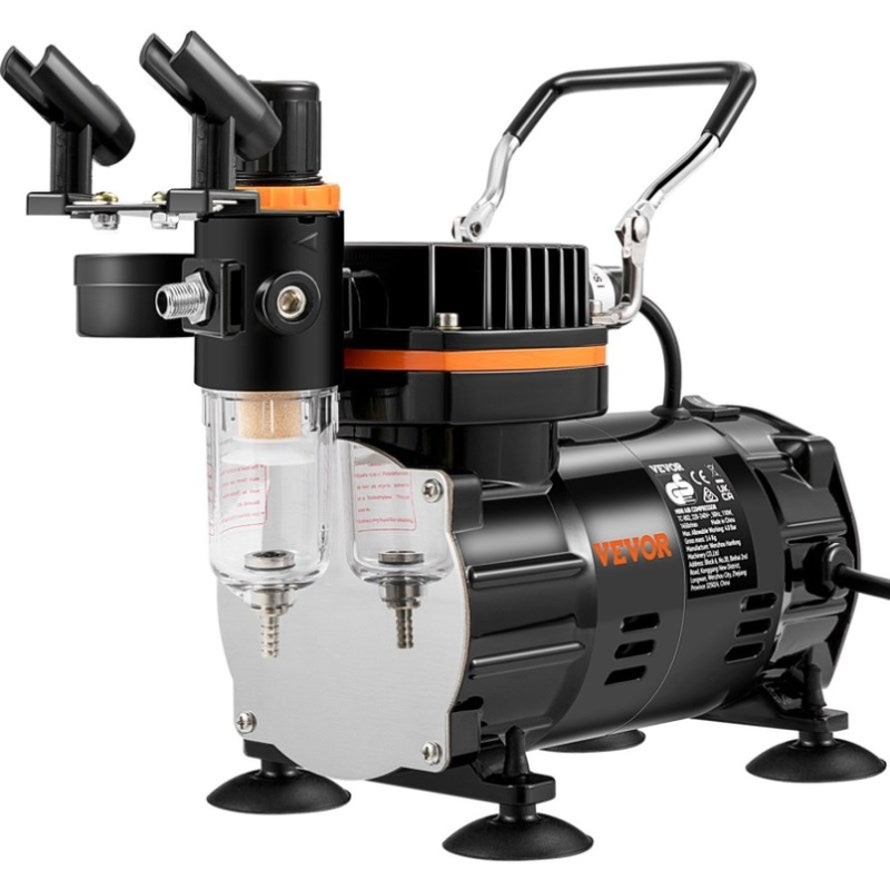 VEVOR Airbrush Kit Dual-action Airbrush Compressor Art Nail Tattoo Makeup Model V952-JCBTZAGY34P9CVWMMV3