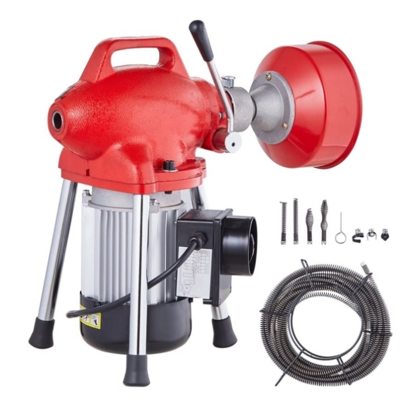 VEVOR Drain Cleaner Machine 66FT x 5/8In 250W Sectional Snake Auger Manual Feed V952-XXFDGDSTJ250OF30KV3