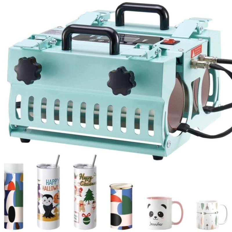 VEVOR Tumbler Heat Press Machine 2 Station Heaters 11-30oz Mug Press Sublimation V952-SDKKBJSGWAJXGBFN0V3