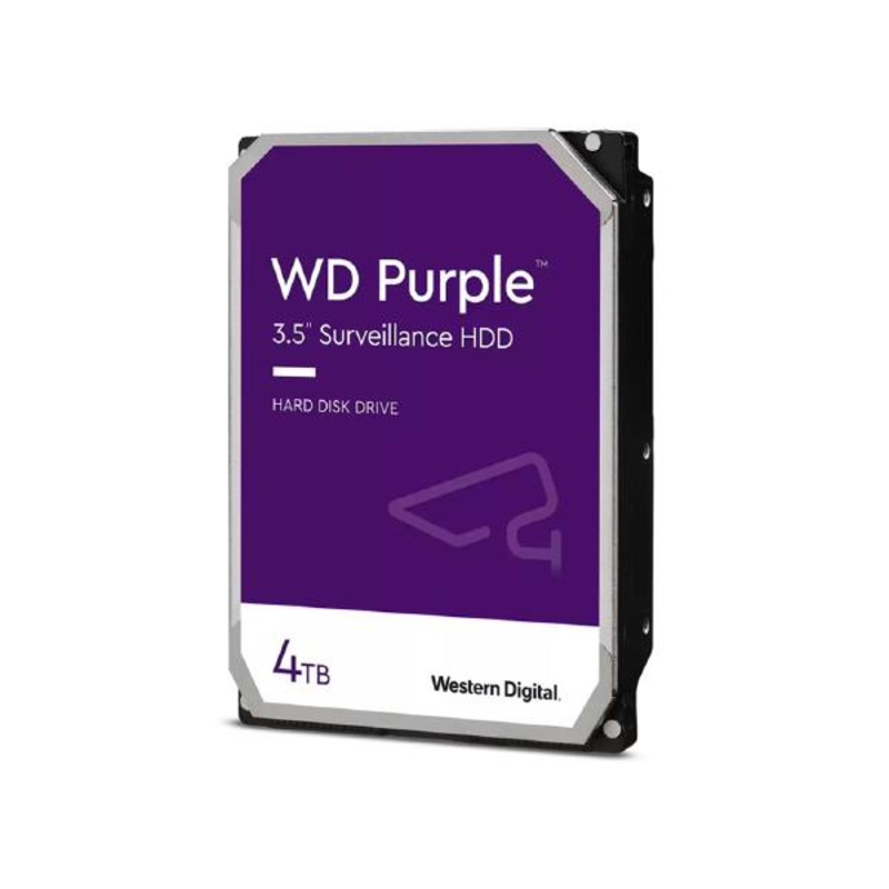 WD Purple WD43PURZ 4TB 5400RPM 256MB 3.5 Surveillance Internal Hard Drive, 3 Year Warranty – SOH 06WD43PURZ