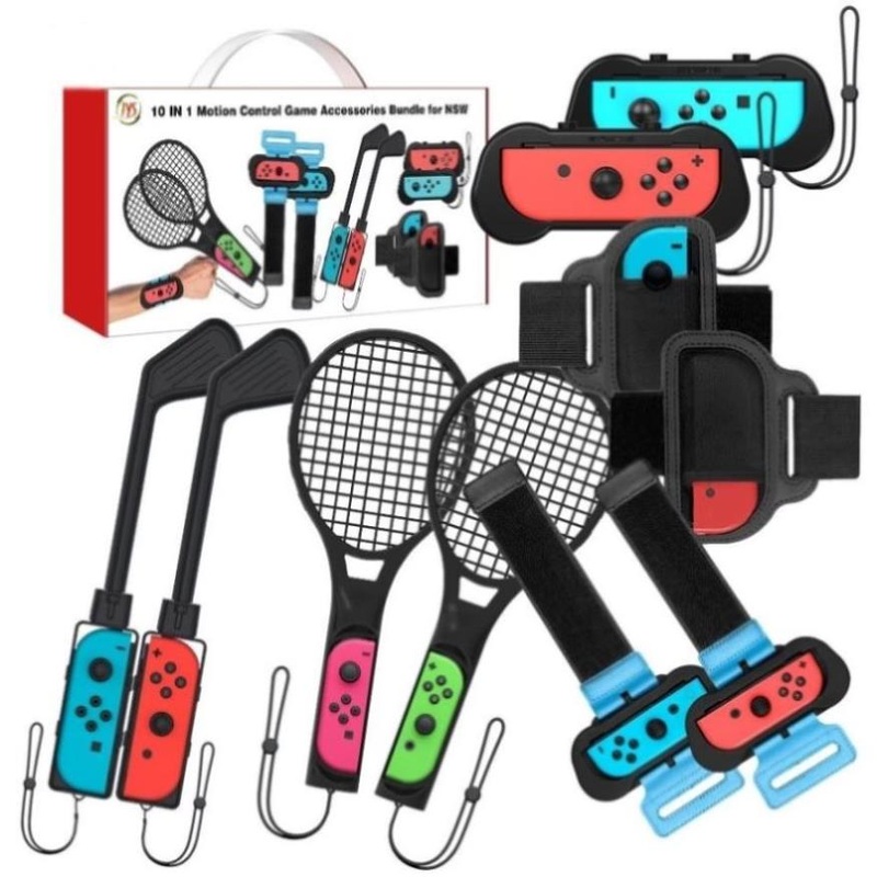 10-Piece Sports Accessory Set For Nintendo Switch PRL-1710300ADE