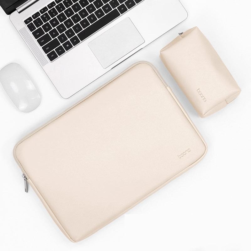 11 / 12 Inch Laptop Bag – Apricot & Power Bag In Pu Leather PRL-1431475950DBT