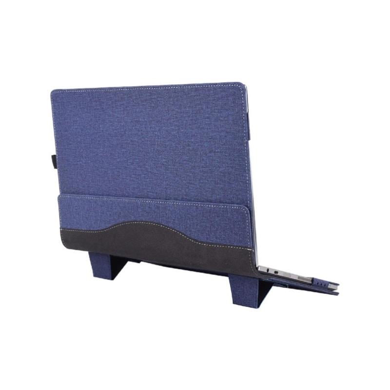 13.3 Inch Multifunctional Leather Laptop Case With Stand – Blue PRL-2001581060DBT
