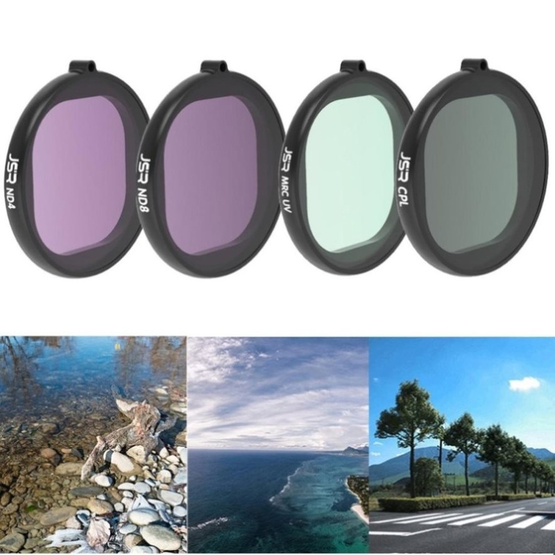 4-In-1 Round Lens Filter For Gopro Hero8 – Uv Cpl Nd4 Nd8 PRL-1891ACD