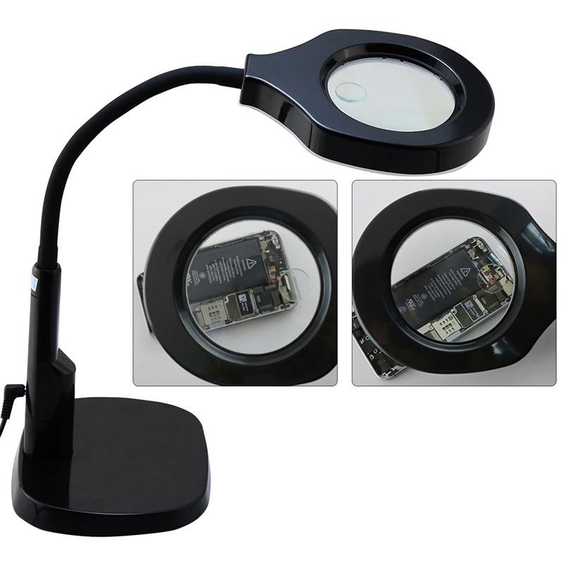 Adjustable Led Desk Magnifier Lamp For 220V Voltage PRL-1450DEL
