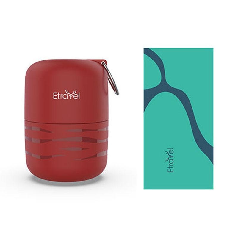 Double-Sided Quick-Drying Fleece Bath Towel – Small Red PRL-2026962060DBT