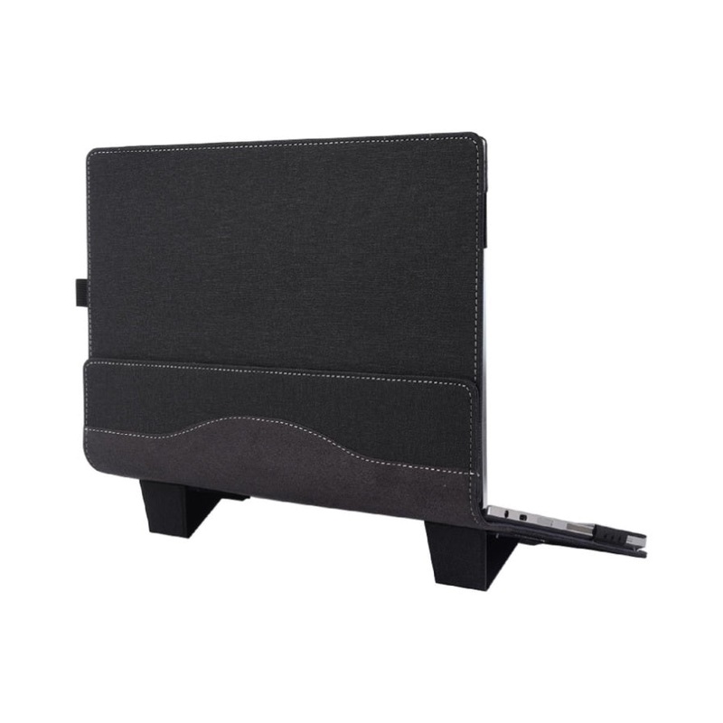 13.3 Inch Multifunctional Leather Laptop Case With Stand – Black PRL-1001581060DBT