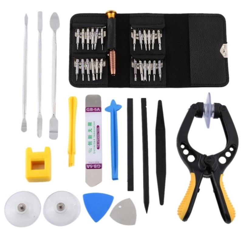 16-Piece Mobile Phone Repair Tool Set With Screwdriver And Crowbar PRL-0726PS
