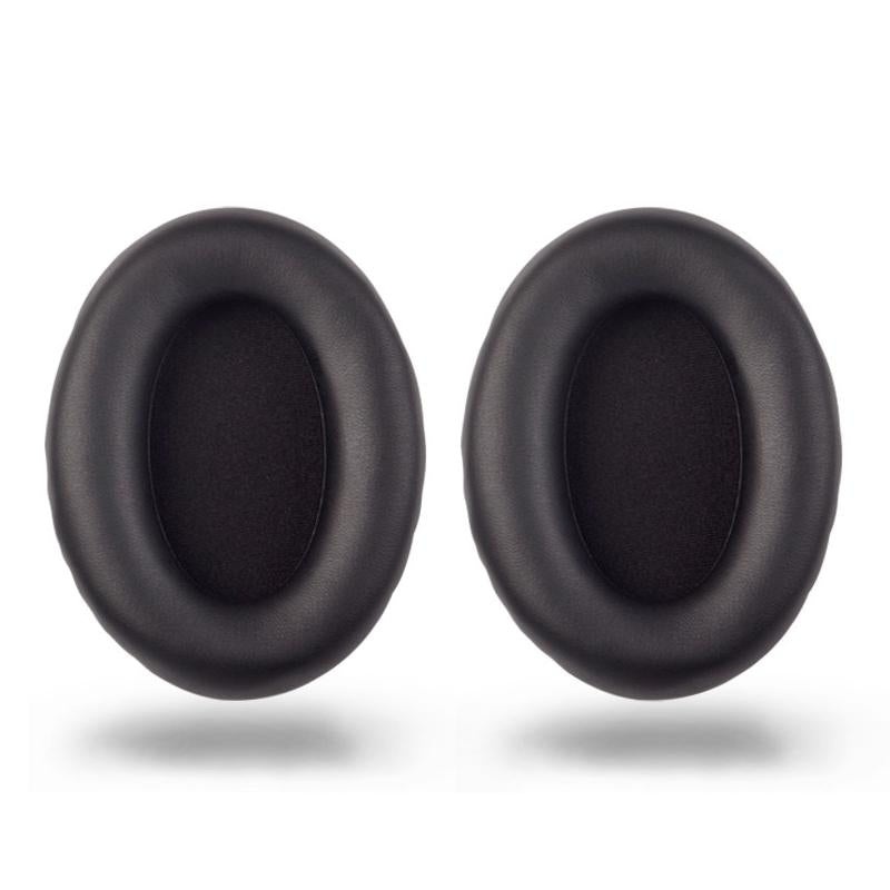 2 Pieces Headset Sponge Covers For Sony Wh-1000Xm2 / Xm3 / Xm4 – Black Protein With Card Buckle PRL-1002212750DBT