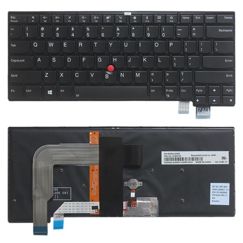 Backlit Us Keyboard For Lenovo Thinkpad T460S / T470S PRL-0948PS
