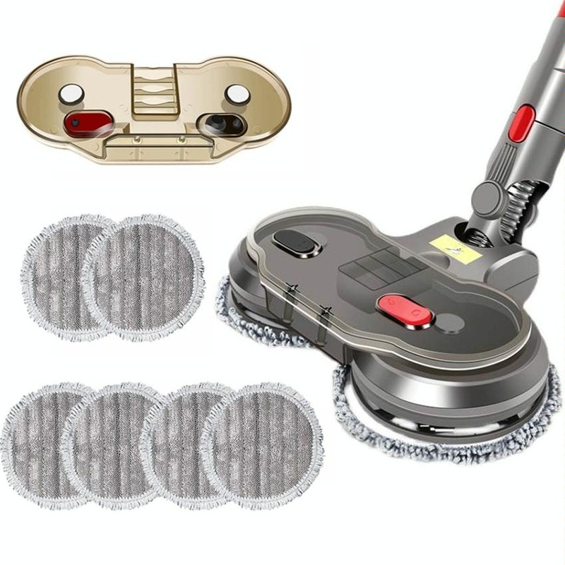 Electric Wet Dry Mopping Head With Water Tank For Dyson V15 – 6Pcs Rag PRL-1001553060DBT