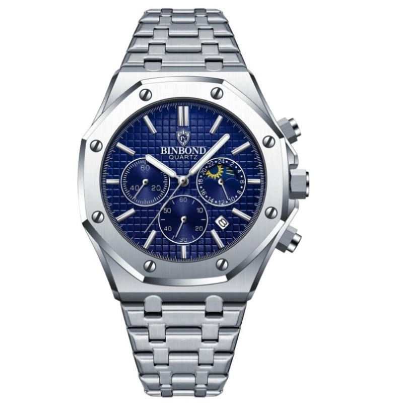 Waterproof Multifunctional Business Quartz Watch – Luminous PRL-2073233060DBT
