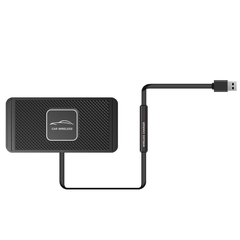 15W Qi Car Wireless Charging Pad – 30Cm Short Cable Anti-Skid PRL-1007302060DBT