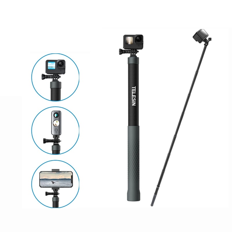 3M Carbon Fiber Selfie Stick Monopod For Action Cameras – 1 / 4 Screw PRL-10163060DBT