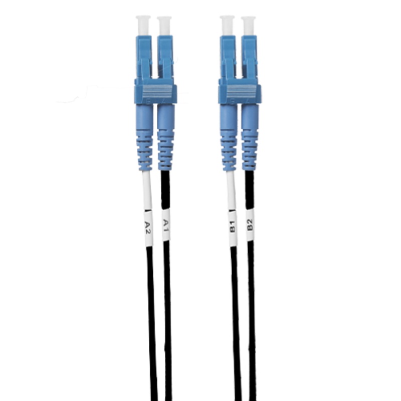 5m LC-LC OS1 / OS2 Singlemode Fibre Optic Cable: Black FL.OS2LCLC5MBL