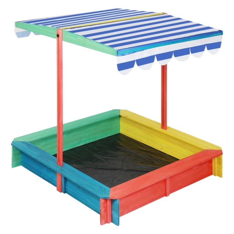 Bopeep Kids Wooden Sandbox 120X120CM KD1154