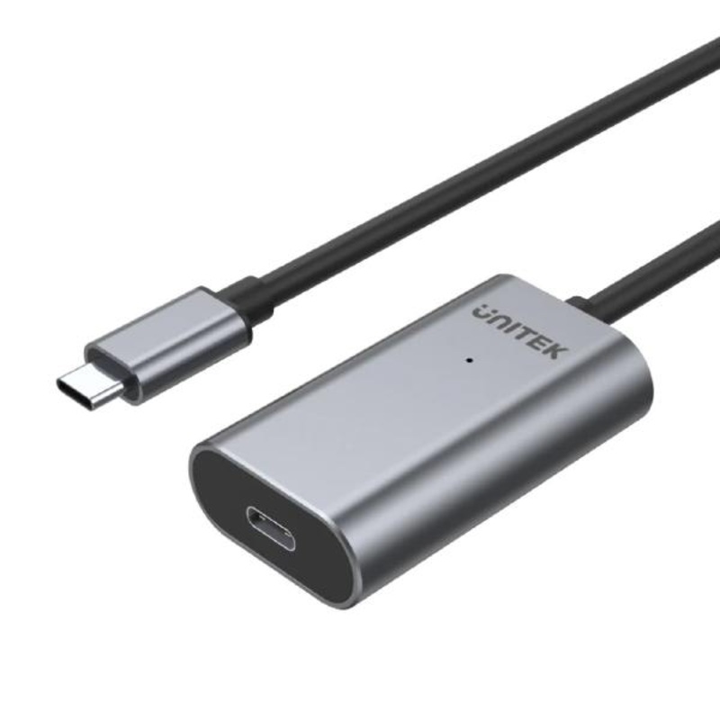 Unitek 5M USB Type-C Active Extension Cable, Grey, Unitek Gift Box 13LA-U305A