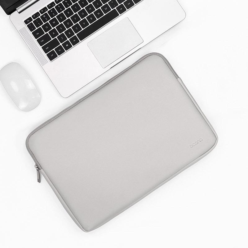 11 / 12 Inch Grey Pu Leather Laptop Bag PRL-1031475950DBT