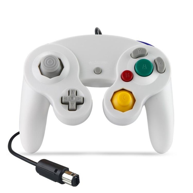 2-Pack Wired Vibrating Game Controller For Nintendo Ngc / Wii – Available – White PRL-1036102750DBT