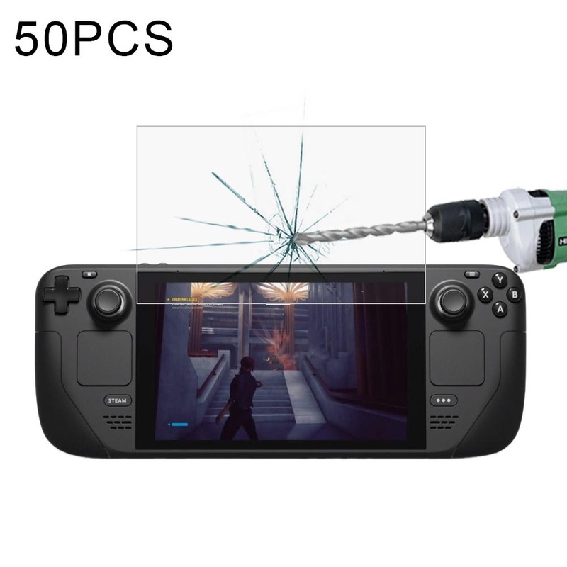 50-Pack Tempered Glass Film For Steam Deck Console – 0.26Mm 9H 2.5D PRL-106606200ADE