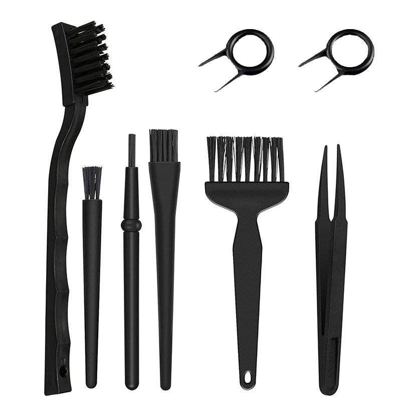 8-Piece Computer Cleaning Brush & Tweezer Set For Keyboard & Electronics PRL-1071693060DBT