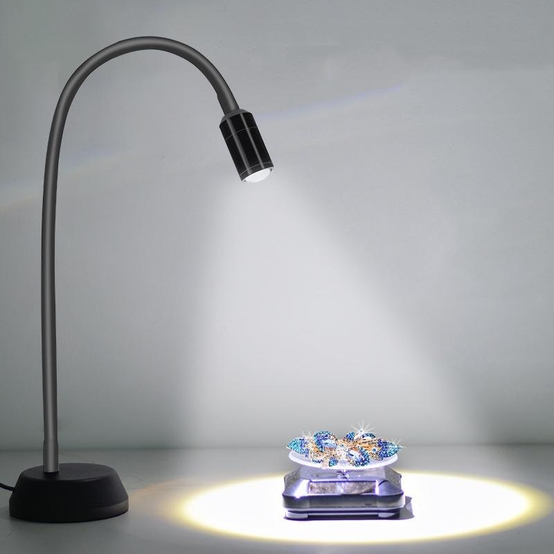 Adjustable Led Jewelry Table Lamp For Wenwan Diamond Jadeite Jade – Single Head PRL-1031750850DBT