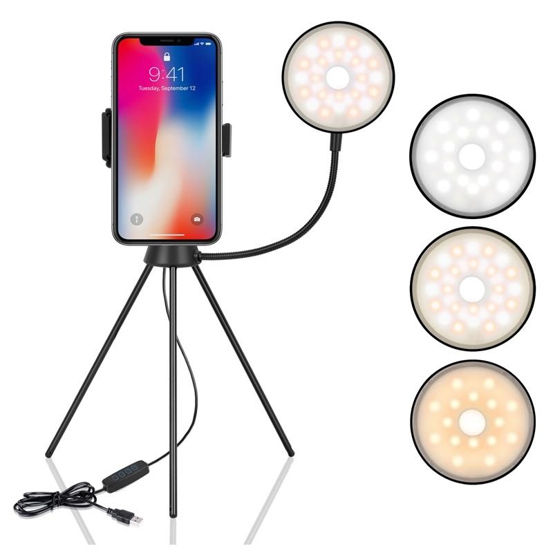 Dimmable Led Ring Light With Phone Tripod Stand PRL-1064100AYS