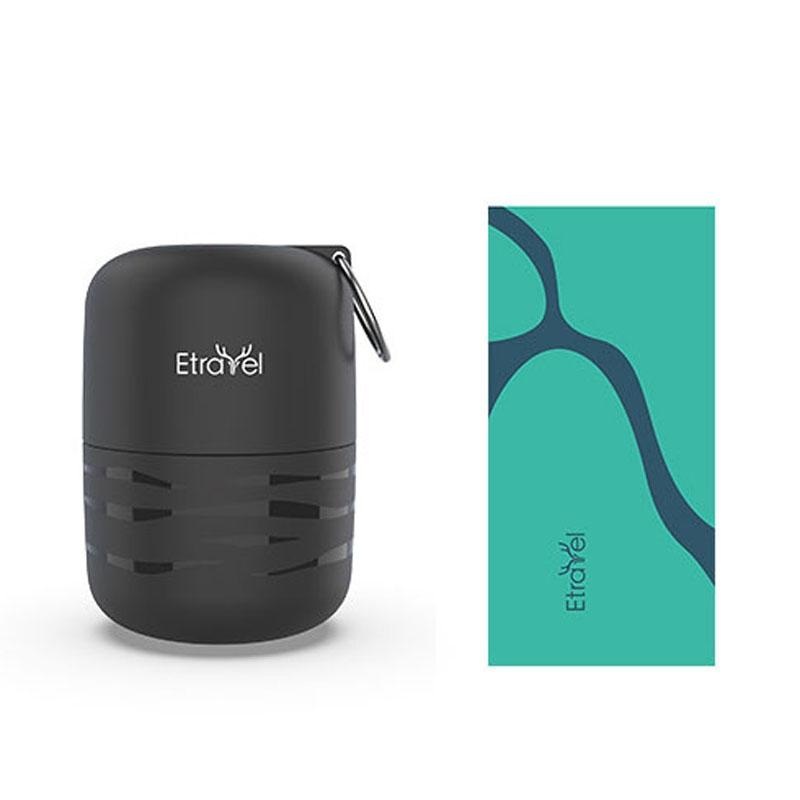 Double-Sided Fleece Bath Towel – Quick-Drying Small Black PRL-1026962060DBT