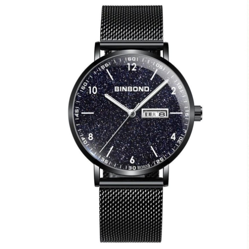 Waterproof Ultra-Thin Quartz Luminous Starry Watch – 30M PRL-1028343060DBT