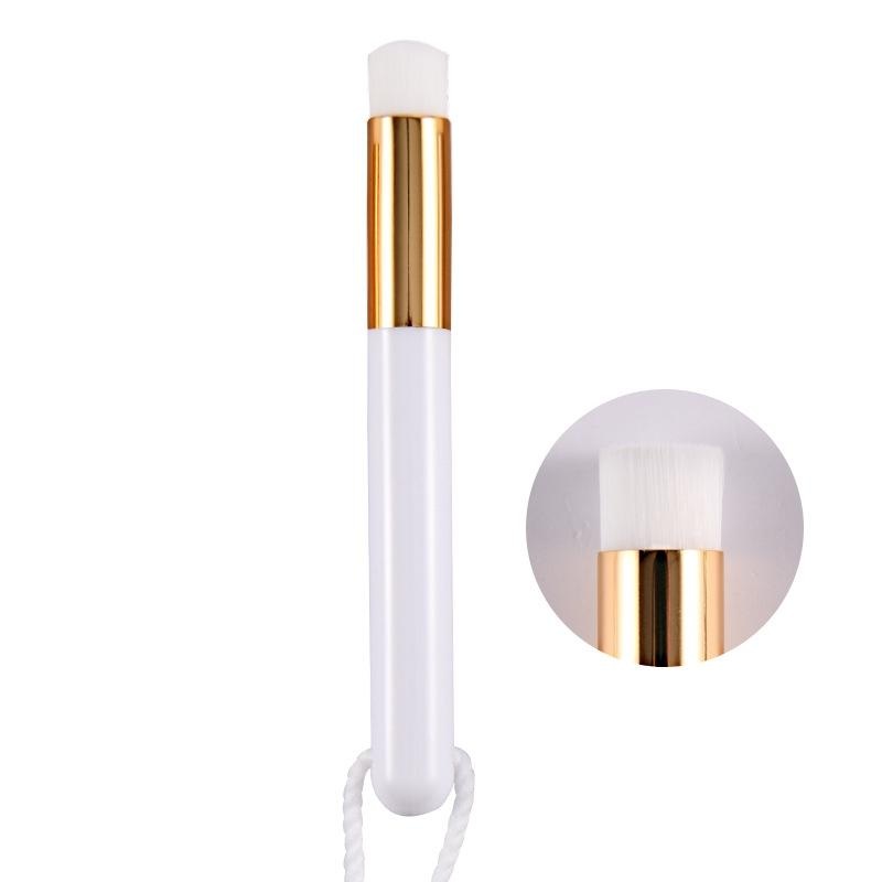 6-Piece Soft Nasal Washing Brush For Blackhead Removal And Deep Cleansing – Flat Head White Gold PRL-1096261060DBT